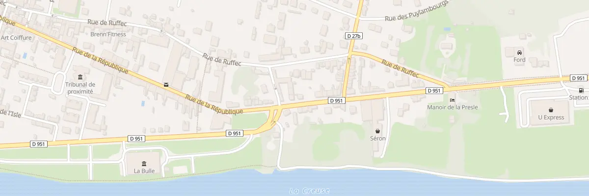 Plan du 97 Rue de la République au Blanc