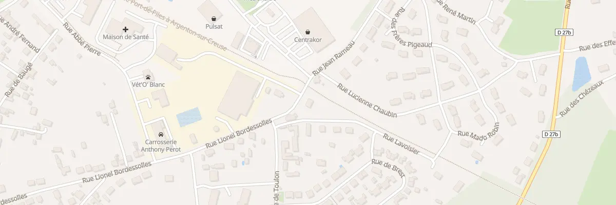 Plan du 36 Rue Lionel Bordessolles au Blanc
