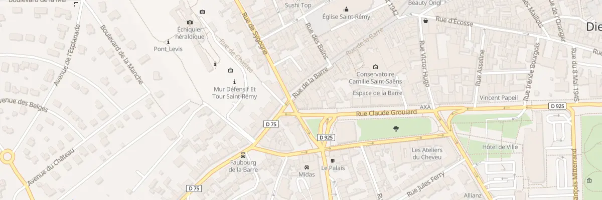 Plan du 125 Rue de la Barre à Dieppe