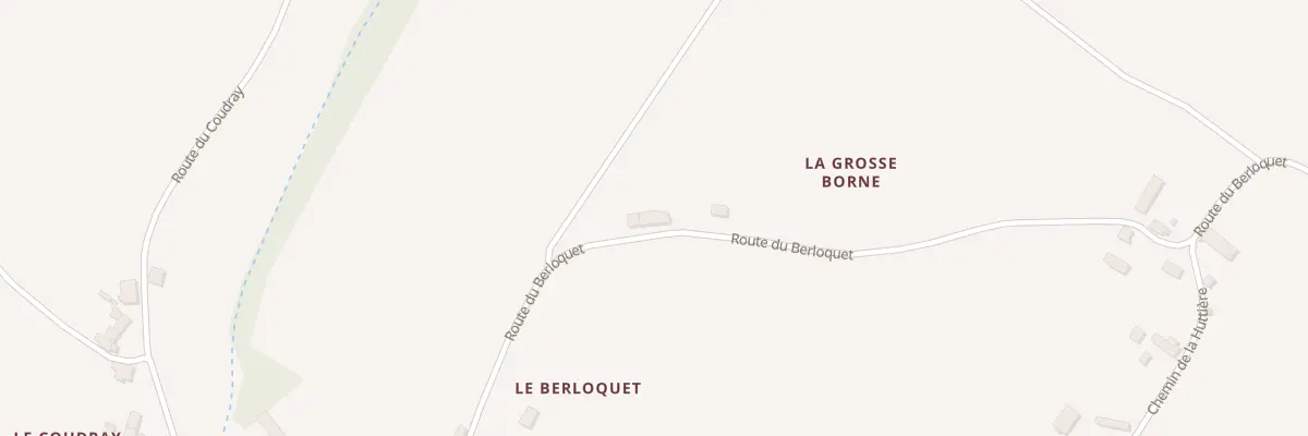 Plan du 305 La Grosse Borne à Genillé