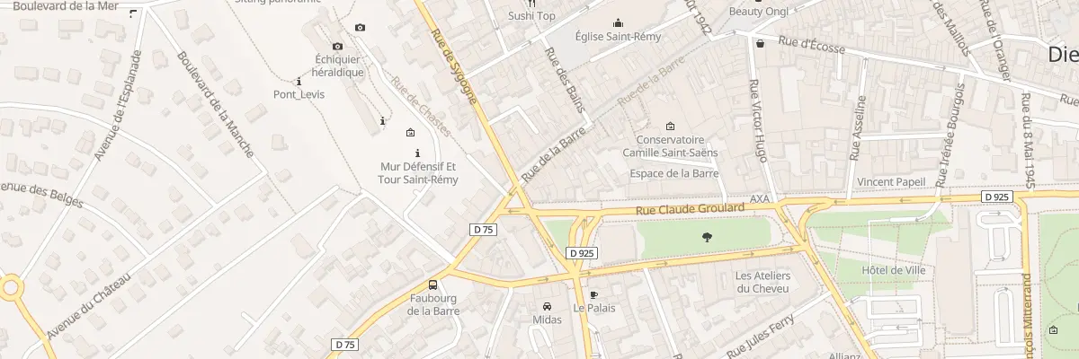 Plan du 121 Rue de la Barre à Dieppe