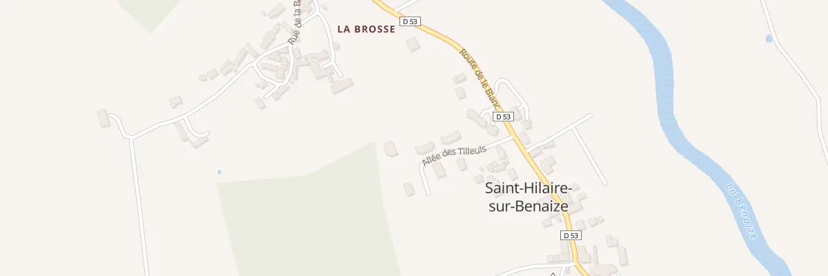 Plan du 2 All des Tilleuls à Saint-Hilaire-sur-Benaize