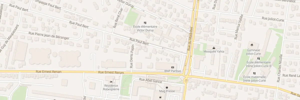 Plan du 11 Rue Paul Bert à Saint-Étienne-du-Rouvray