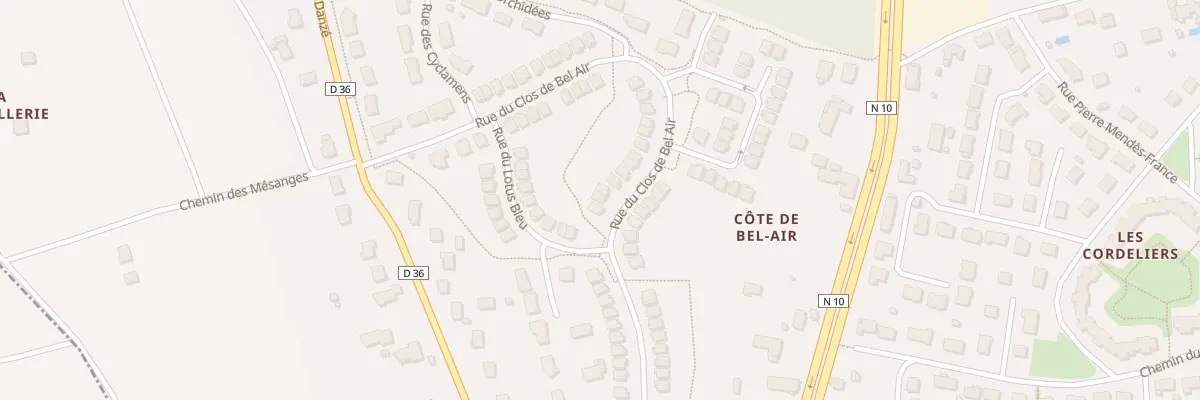 Plan du 46 Rue du Clos de Bel Air à Saint-Ouen
