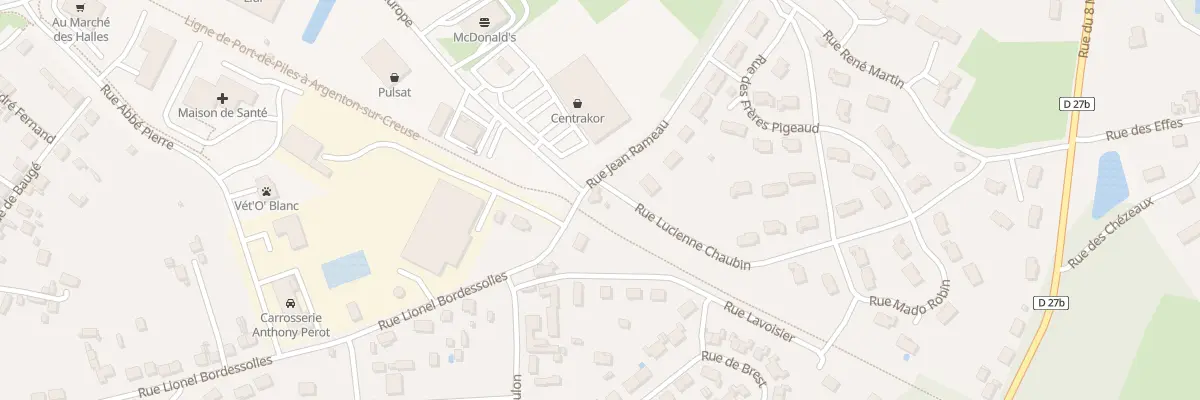 Plan du 38 Rue Lionel Bordessolles au Blanc