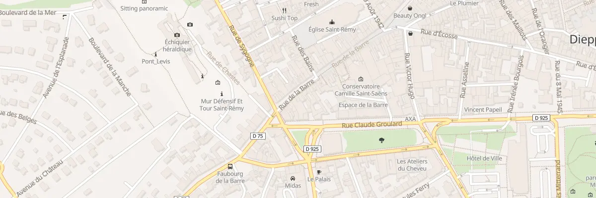 Plan du 111 Rue de la Barre à Dieppe