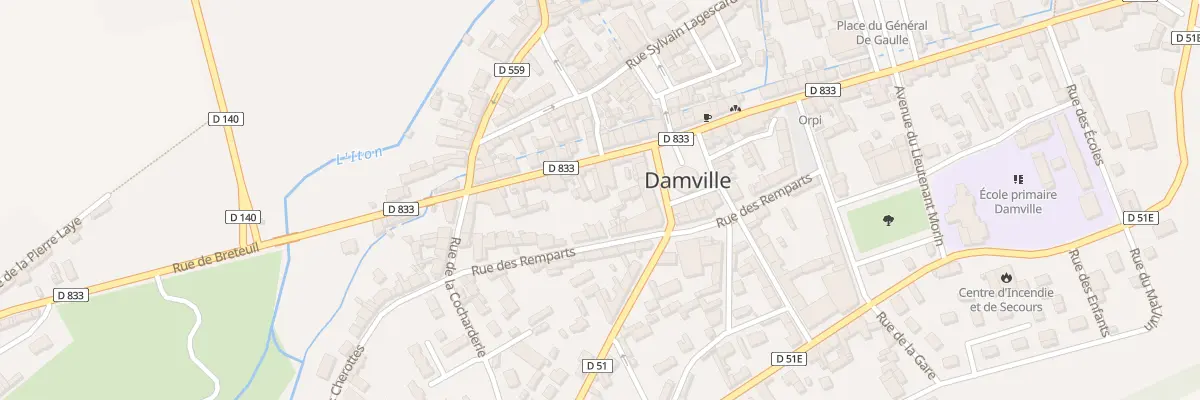 Plan du 60 Rue de Breteuil - Damville à Mesnils-sur-Iton