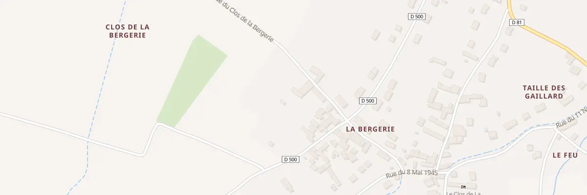 Plan du 7 Rue du Clos de la Bergerie à Francueil