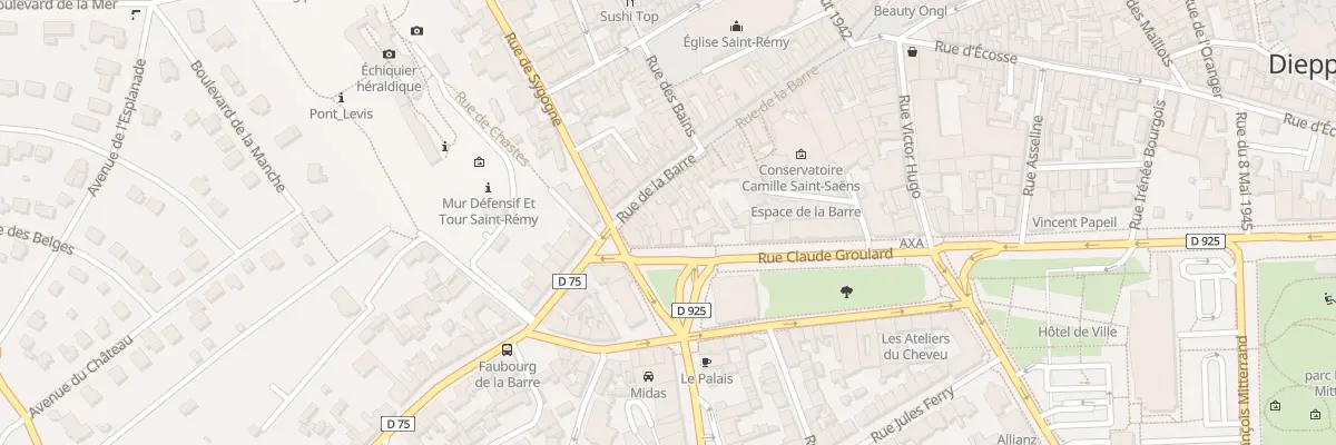 Plan du 113 Rue de la Barre à Dieppe