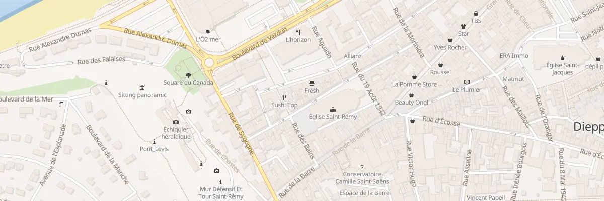 Plan du 30 Rue Saint-Rémy à Dieppe