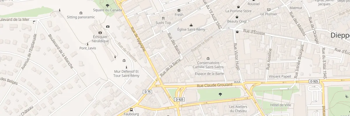 Plan du 56 Rue de la Barre à Dieppe