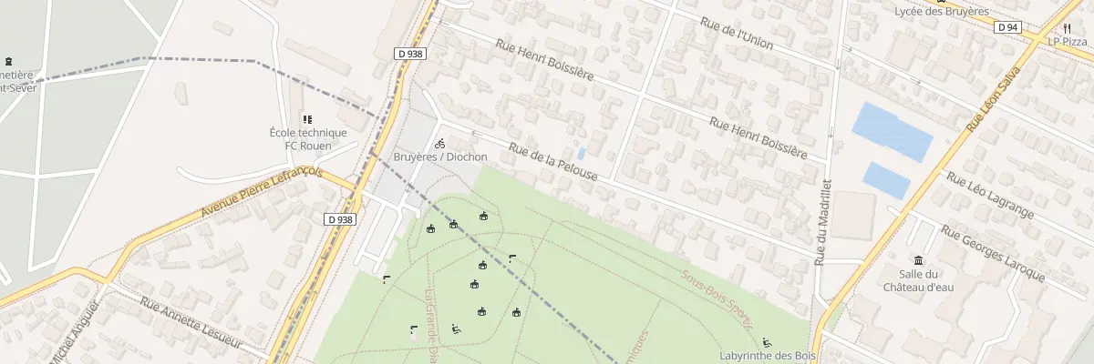 Plan du 10 Rue de la Pelouse à Sotteville-lès-Rouen