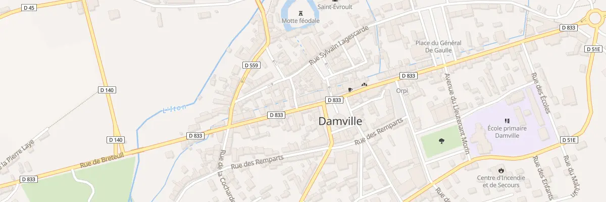 Plan du 63 Rue de Breteuil - Damville à Mesnils-sur-Iton