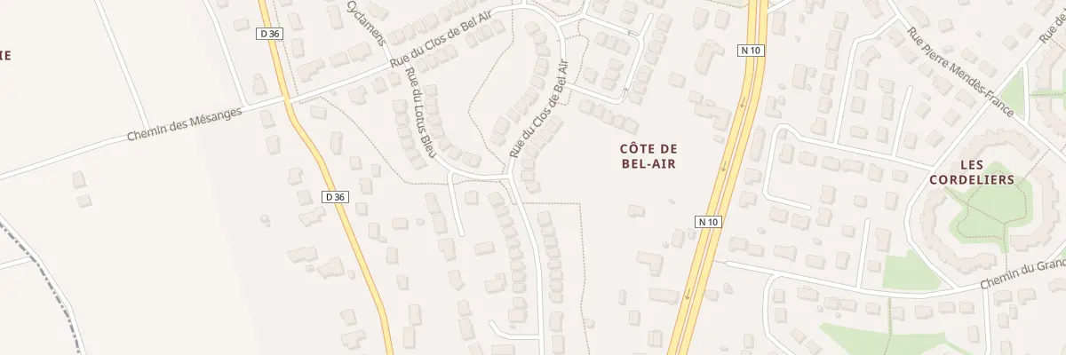 Plan du 51 Rue du Clos de Bel Air à Saint-Ouen