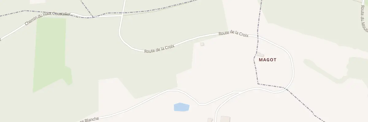 Plan du 34 Rte Blanche à Doissat