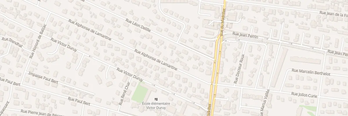 Plan du 10 Rue Lamartine à Saint-Étienne-du-Rouvray