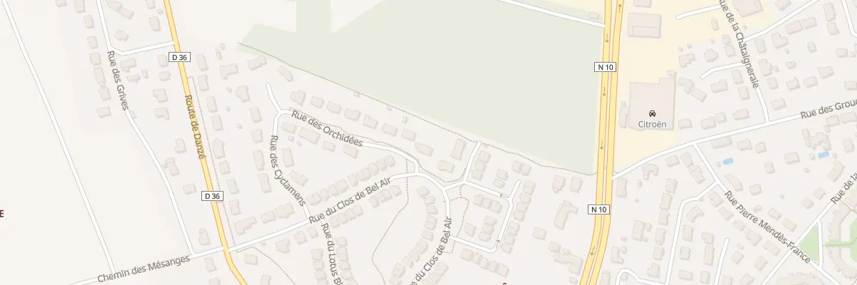 Plan du 2 Rue des Orchidées à Saint-Ouen