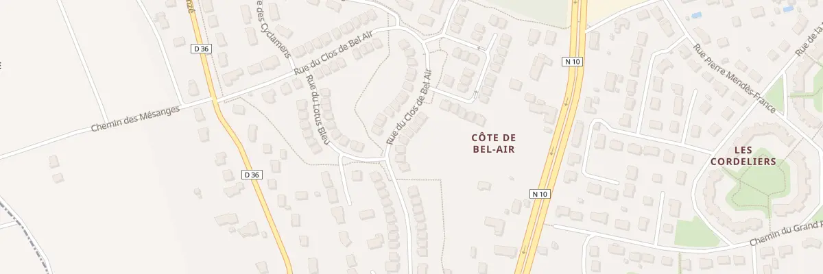 Plan du 45 Rue du Clos de Bel Air à Saint-Ouen