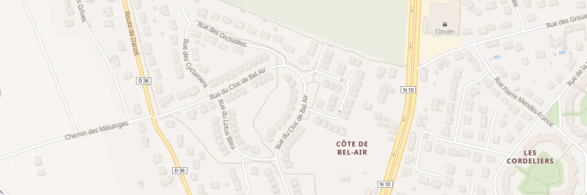 Plan du 30 Rue du Clos de Bel Air à Saint-Ouen