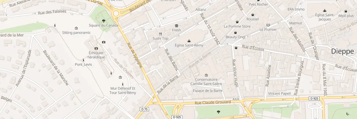 Plan du 46B Rue de la Barre à Dieppe