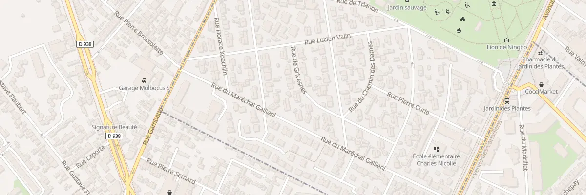 Plan du 10 Rue de Grivesnes à Rouen