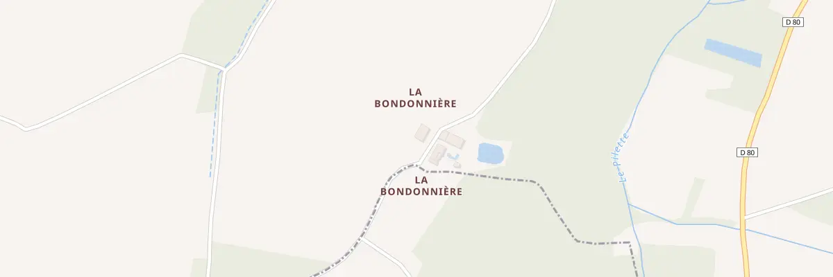 Plan du 5532 La Bondonniere à Francueil