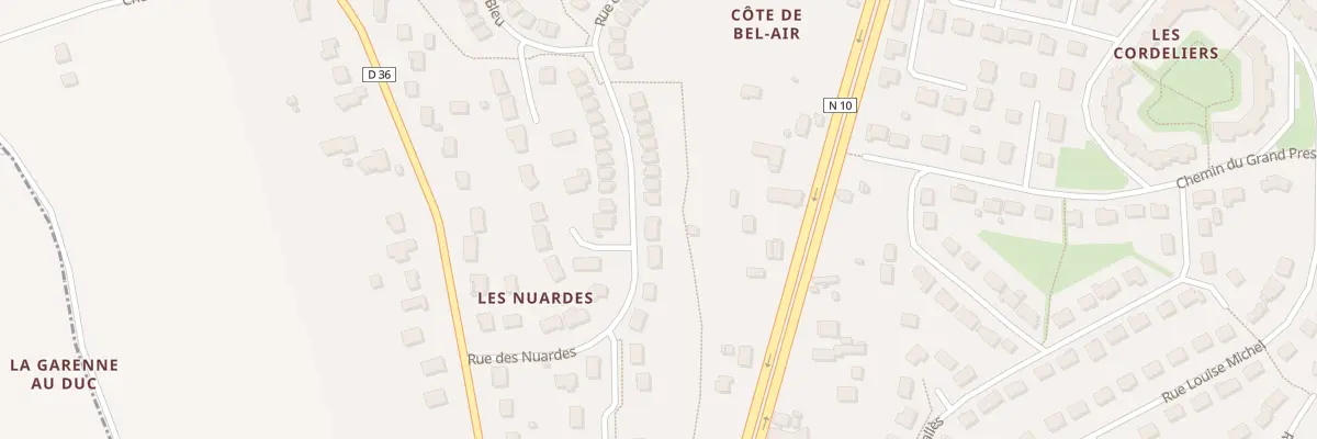 Plan du 10 Rue des Nuardes à Saint-Ouen