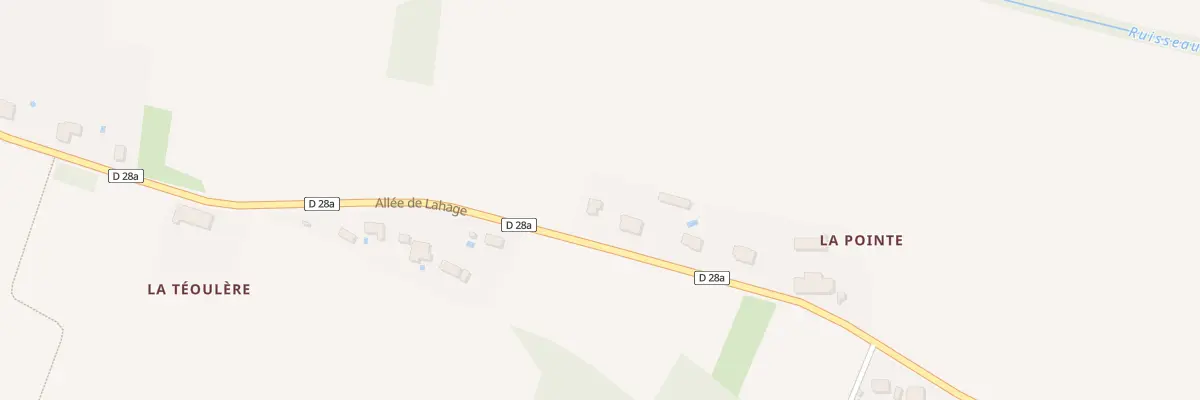 Plan du 935 All de Lahage à Lahage