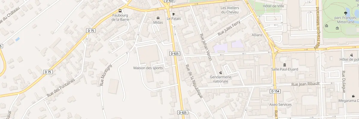 Plan du 19 Av Gambetta à Dieppe