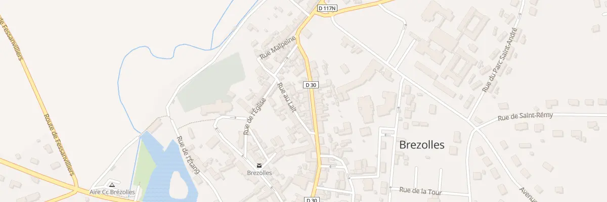 Plan du 13 Rue de Tillières à Brezolles