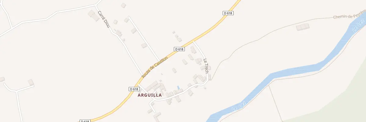 Plan du 79 Rte de Castillon à Moulis