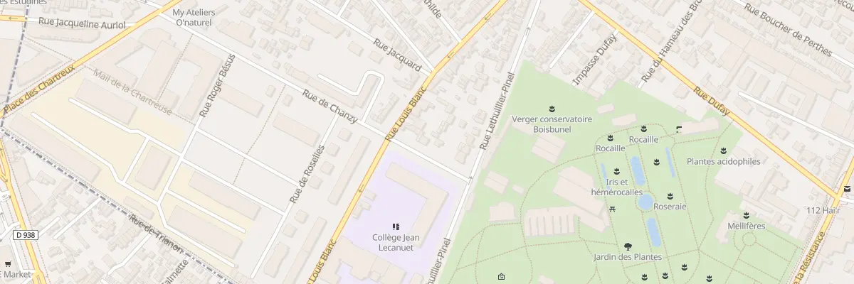 Plan du 5 Rue de Chanzy à Rouen