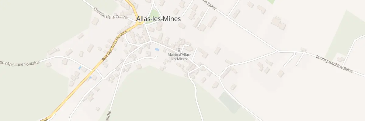 Plan du 447B Le Bourdil à Allas-les-Mines