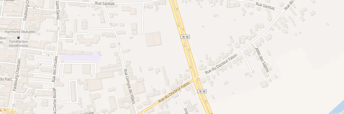 Plan du 64 Rue du Docteur Faton à Vendôme