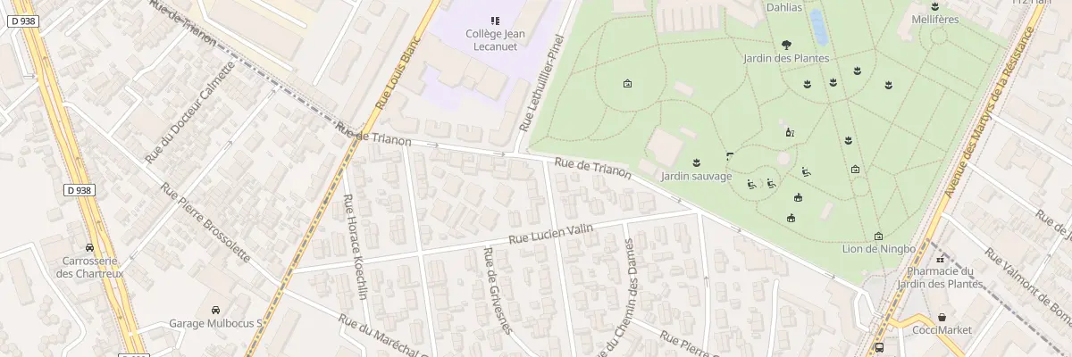 Plan du 2 Rue Albert Premier à Rouen