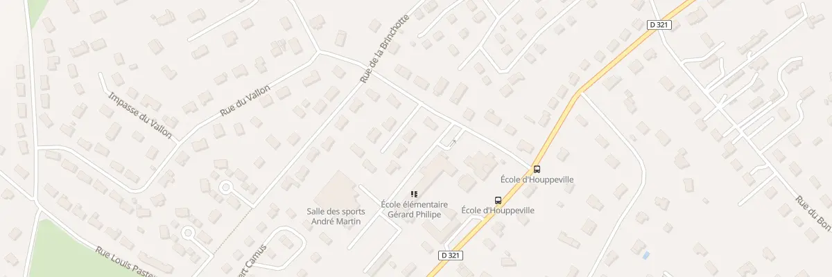Plan du 1 Imp des Ecoles à Houppeville