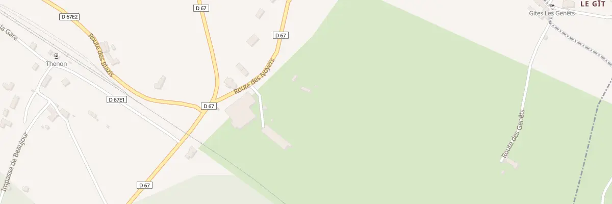 Plan du 96 Rte des Noyers à Thenon