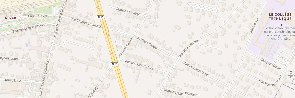 Plan du 7 Rue Pierre Berger à Vendôme