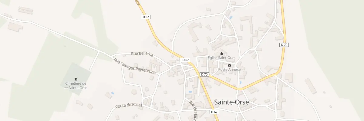 Plan du 1 Rte de Tourtoirac à Sainte-Orse