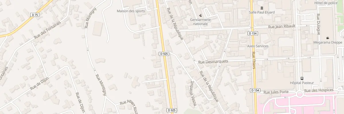 Plan du 31 Av Gambetta à Dieppe