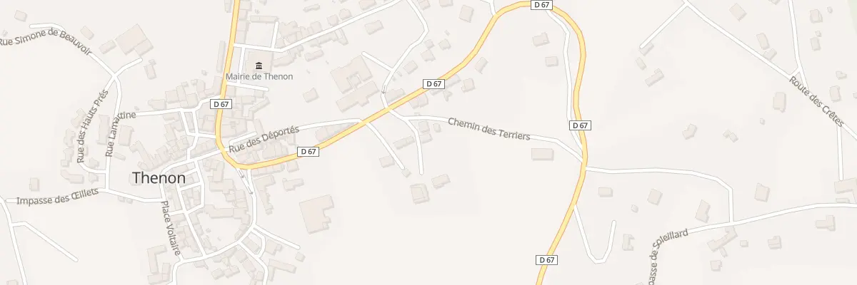 Plan du 63 Imp des Chambijoux à Thenon