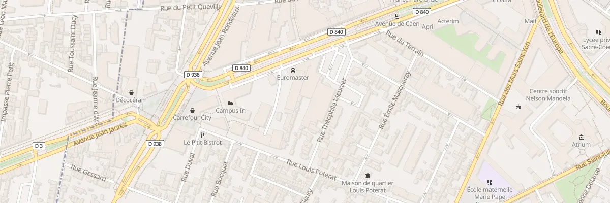 Plan du 30H Rue Louis Poterat à Rouen