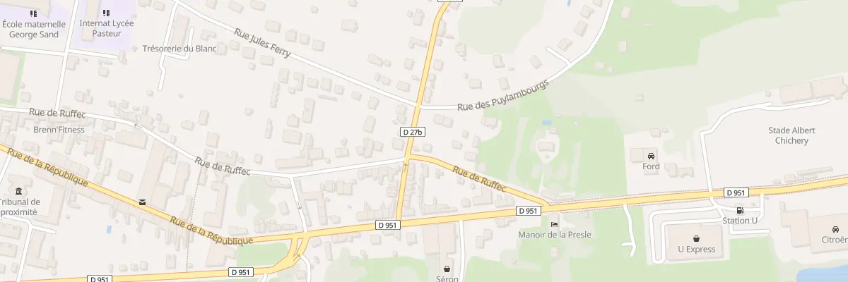 Plan du 81 Rue de Ruffec au Blanc