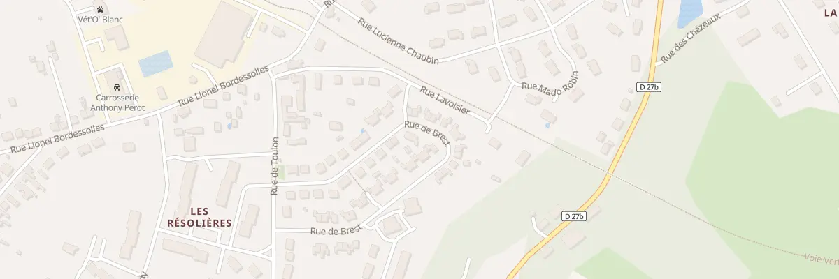 Plan du 33 Rue de Brest au Blanc
