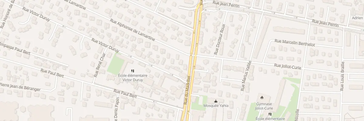 Plan du 1 Rue Lamartine à Saint-Étienne-du-Rouvray
