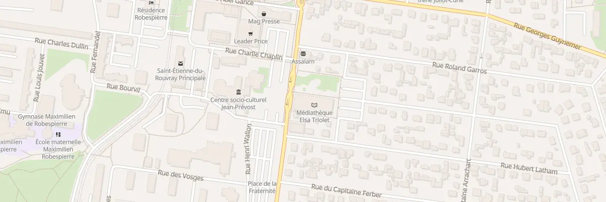 Plan du 2 Rue Nungesser et Coli à Saint-Étienne-du-Rouvray