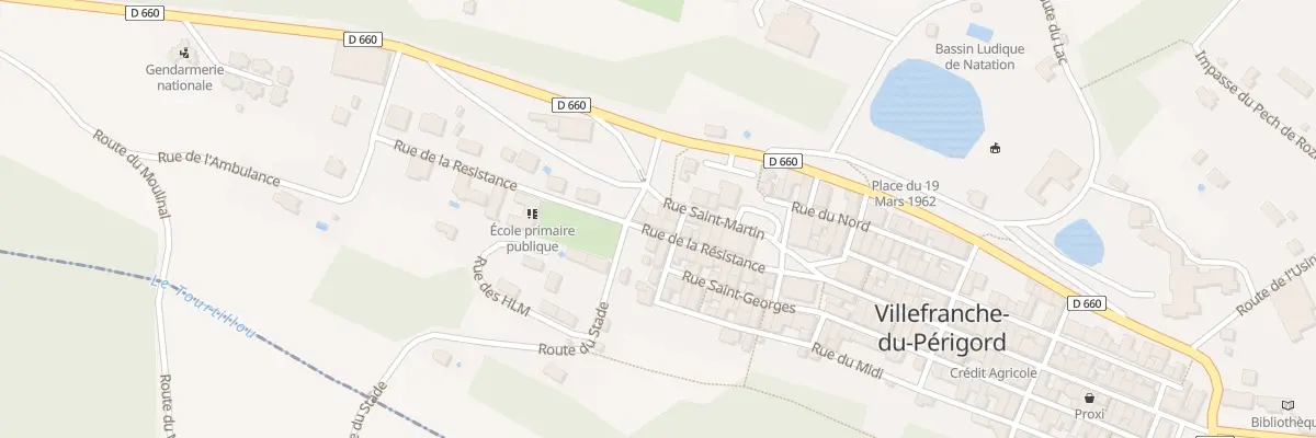 Plan du 64A Pl Maurial à Villefranche-du-Périgord