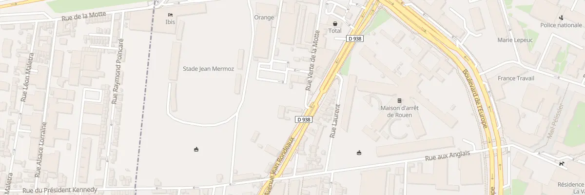 Plan du 8 Rue Verte Motte à Rouen