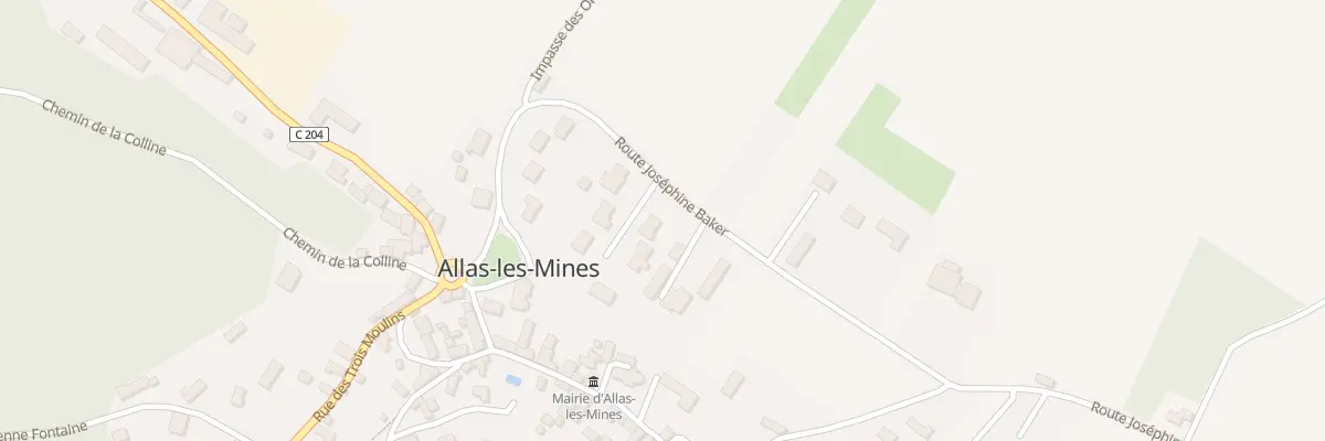 Plan du 120 Les Gourgues à Allas-les-Mines