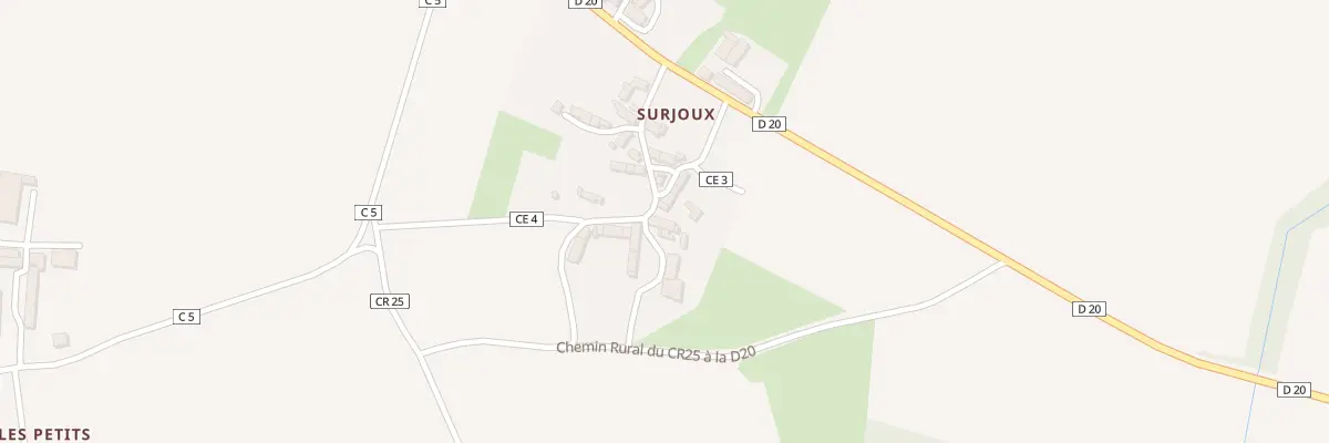 Plan du 13 Surjoux à Douadic